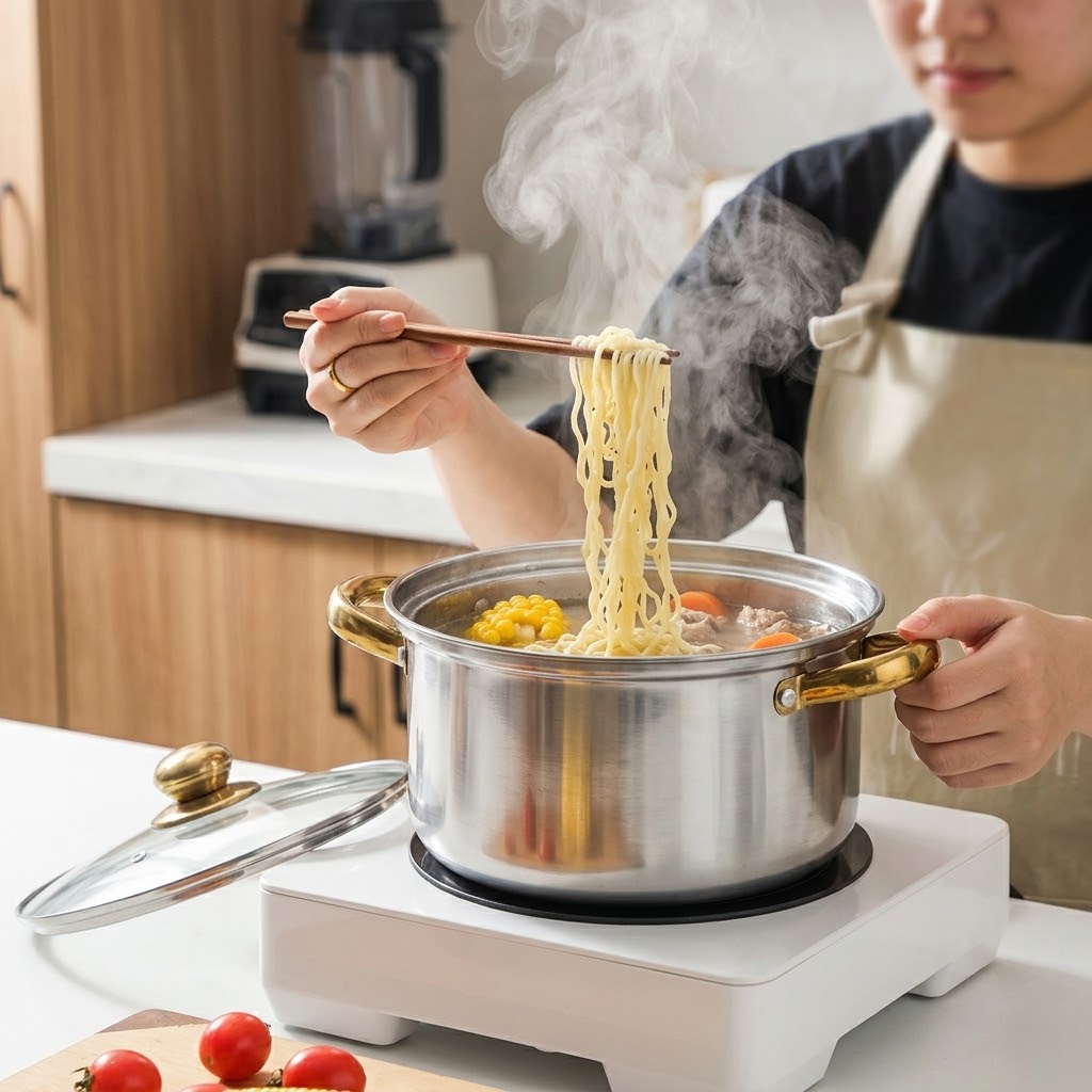 Stainless Steel Cookware 5 Sets with Lids | 5 Multipurpose Pots