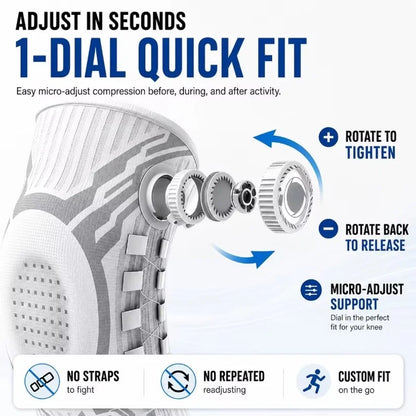 Smart Knob Knee Brace Patella Gel Pad Lateral Stabilizer Compression Support Joint Pain Relief Recovery Home Gym Wear Single